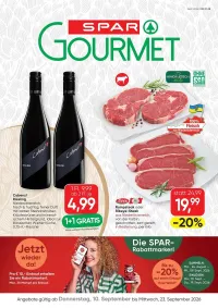 Spar Gourmet Flugblatt ab 10.09.2026 (Donnerstag)