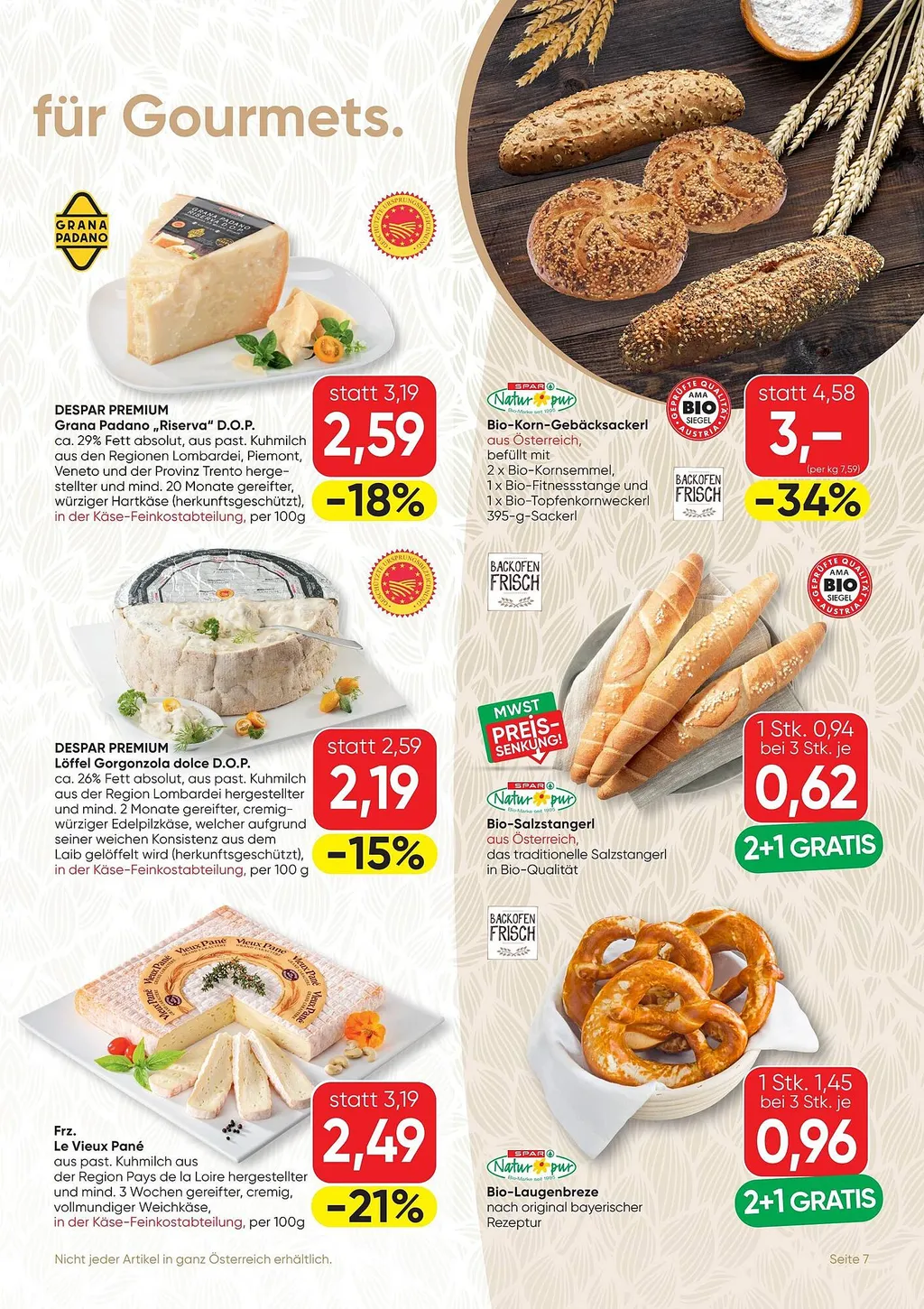 Spar Gourmet Flugblatt ab 10.09.2026 (Donnerstag)