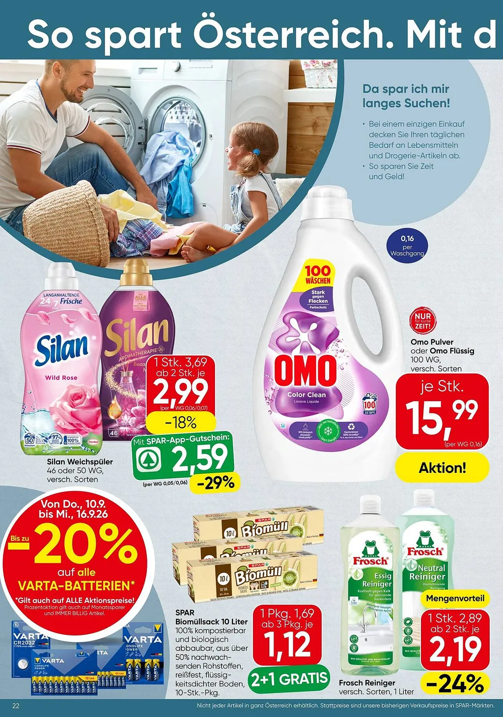 Spar Flugblatt ab 10.09.2026 (Donnerstag)