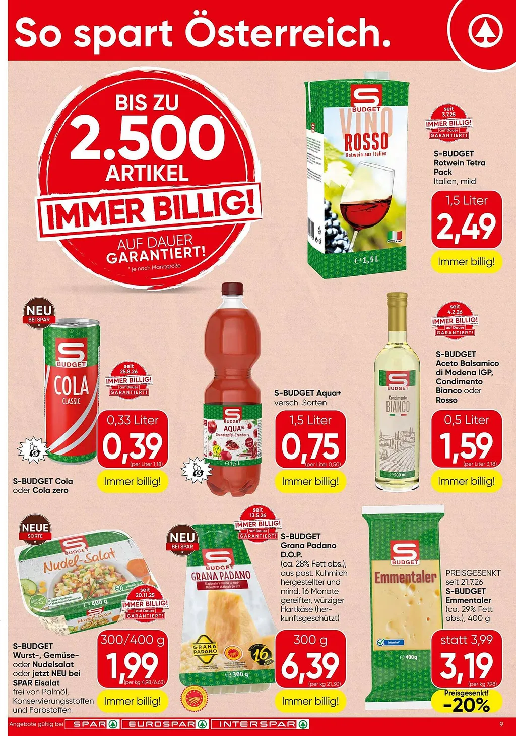 Spar Flugblatt ab 17.09.2026 (Donnerstag)