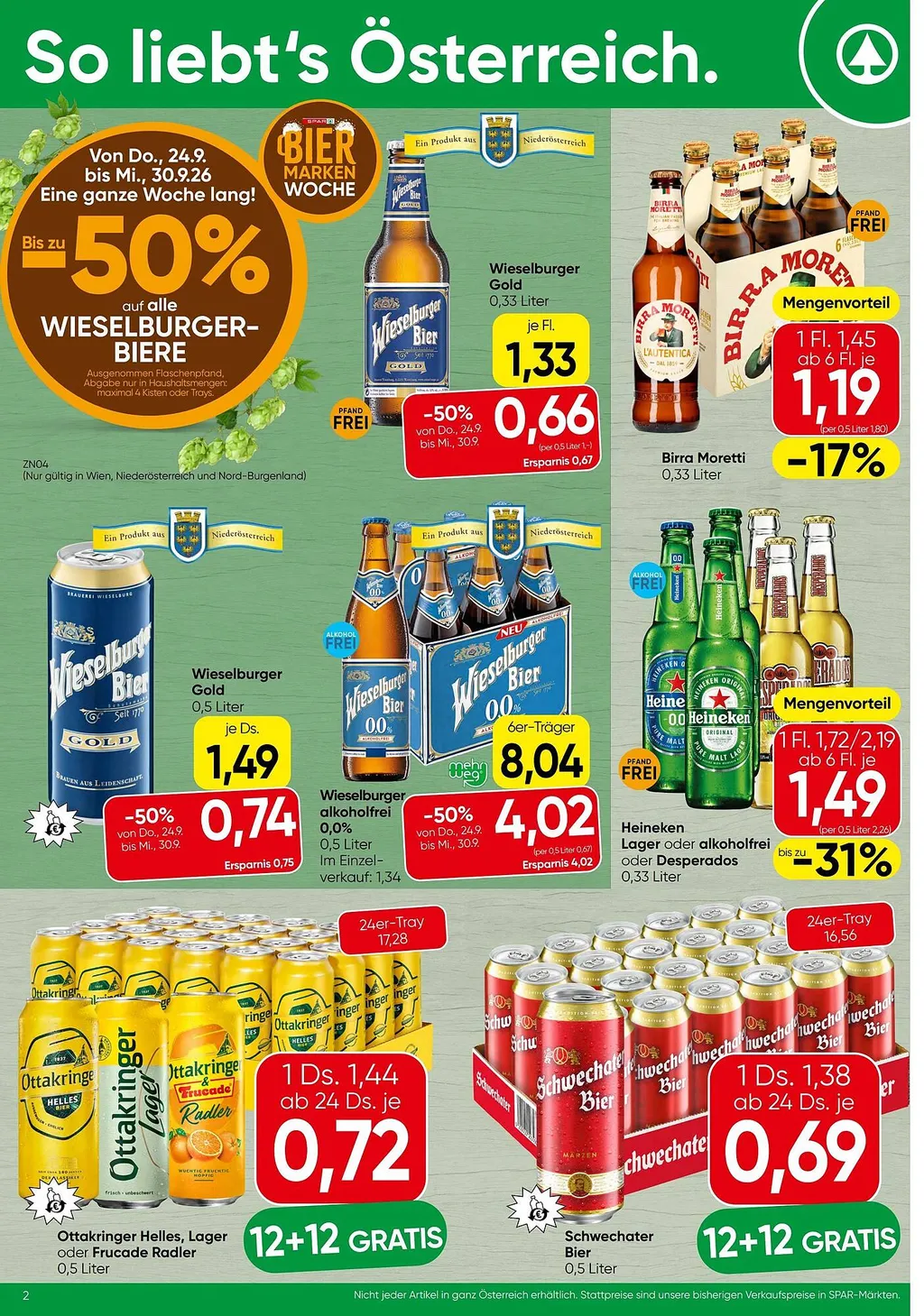 Spar Flugblatt ab 24.09.2026 (Donnerstag)