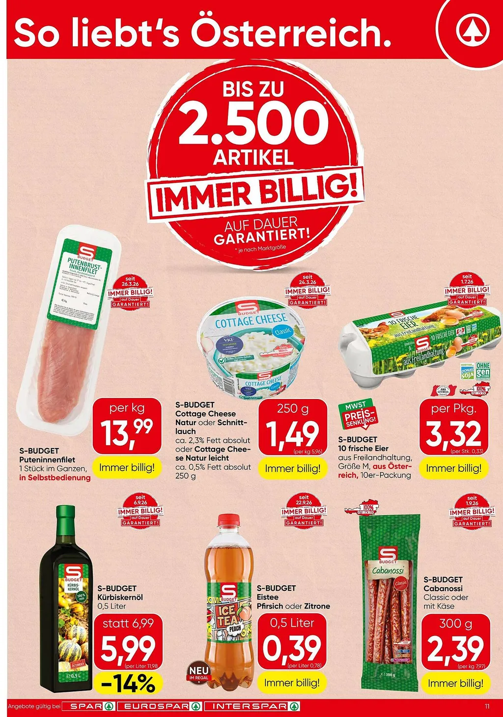 Spar Flugblatt ab 24.09.2026 (Donnerstag)
