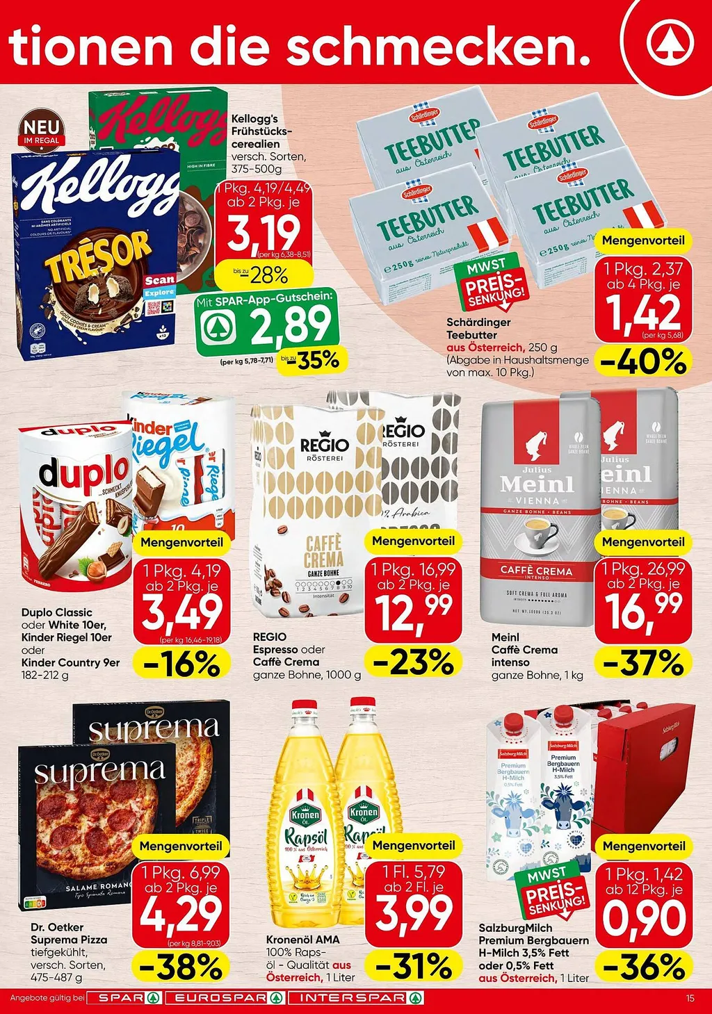 Spar Flugblatt ab 24.09.2026 (Donnerstag)