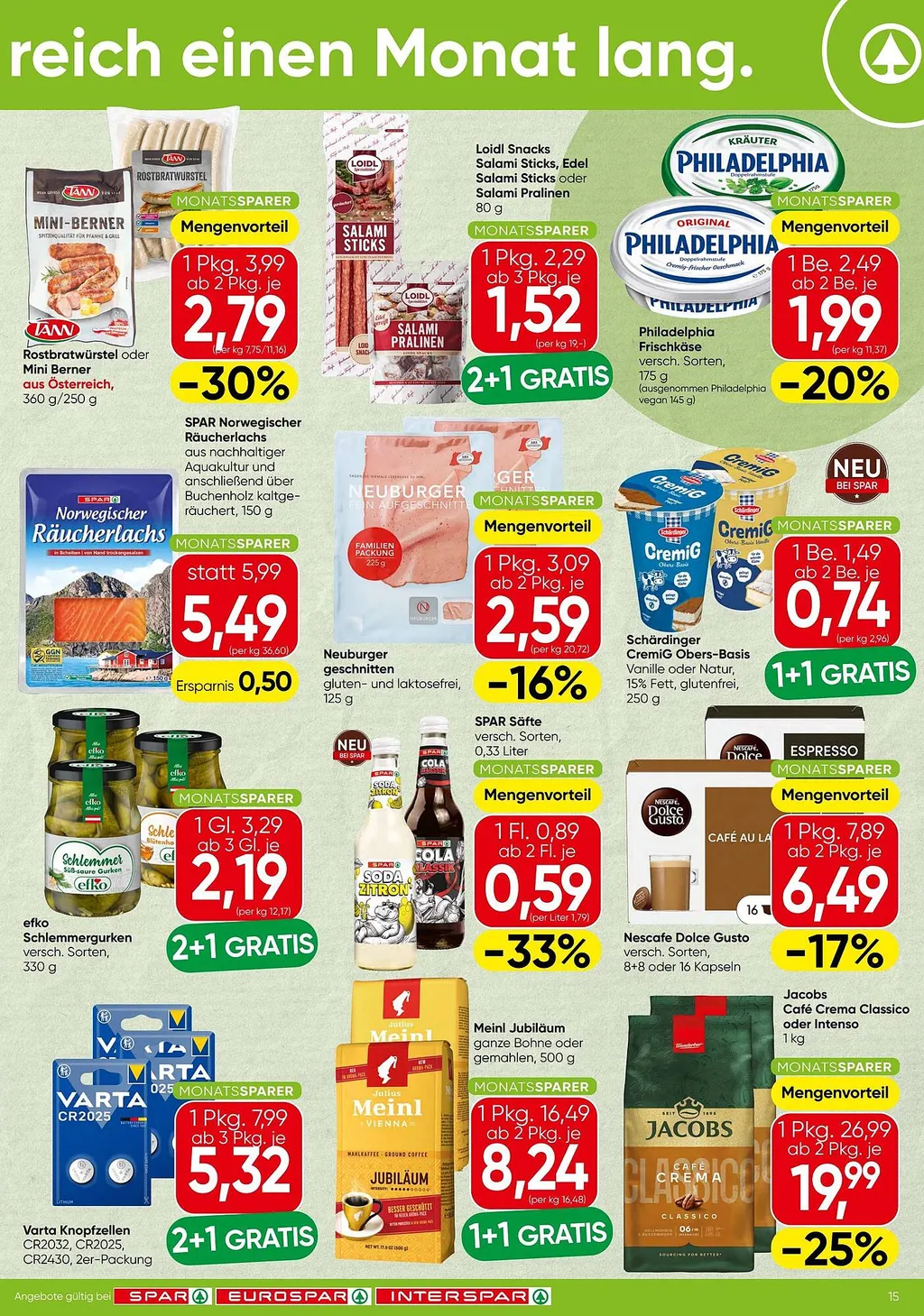 Spar Flugblatt ab 01.10.2026 (Donnerstag)