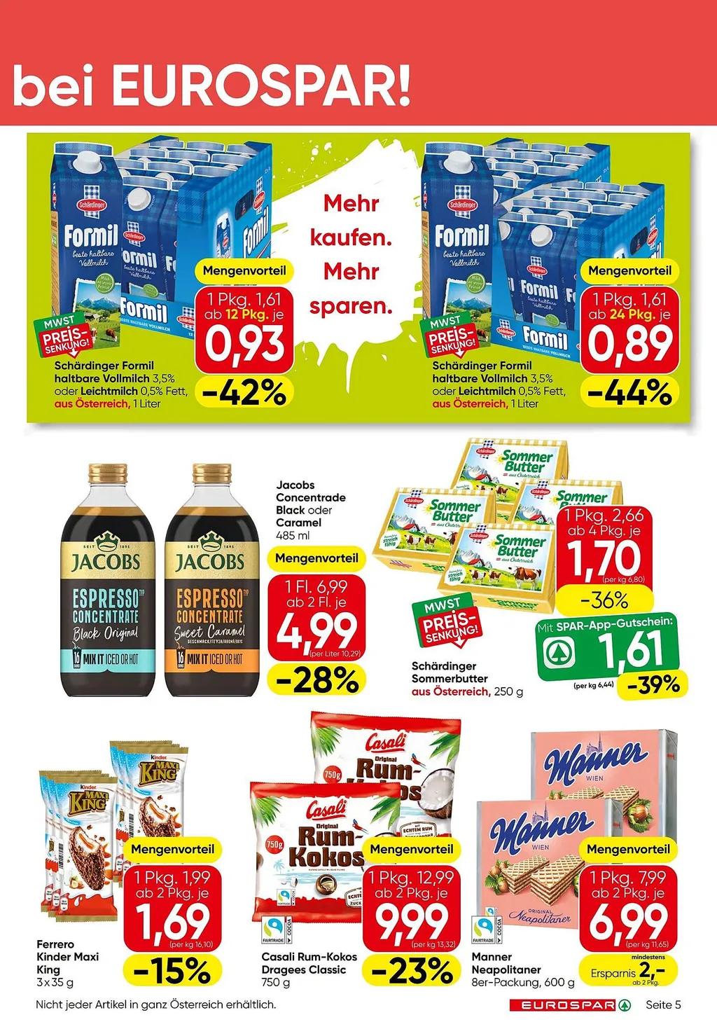 Eurospar Flugblatt ab 10.09.2026 (Donnerstag)