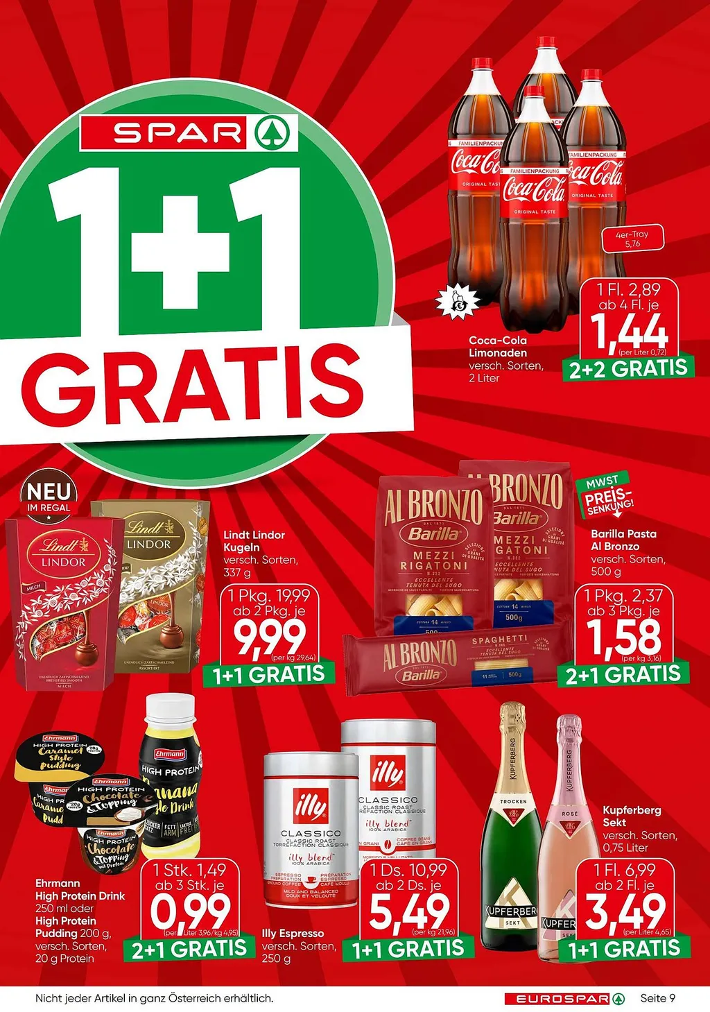 Eurospar Flugblatt ab 10.09.2026 (Donnerstag)