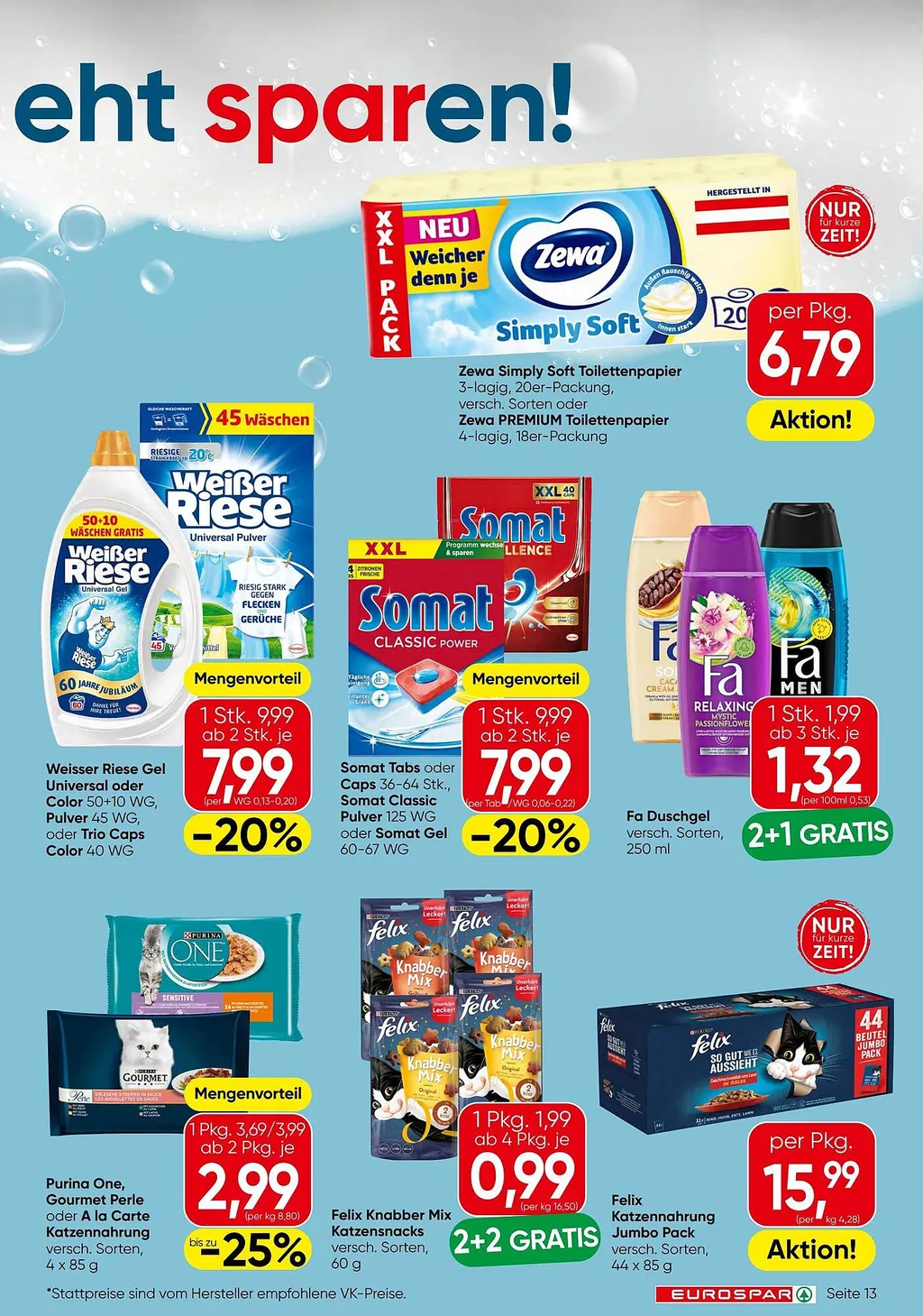 Eurospar Flugblatt ab 10.09.2026 (Donnerstag)