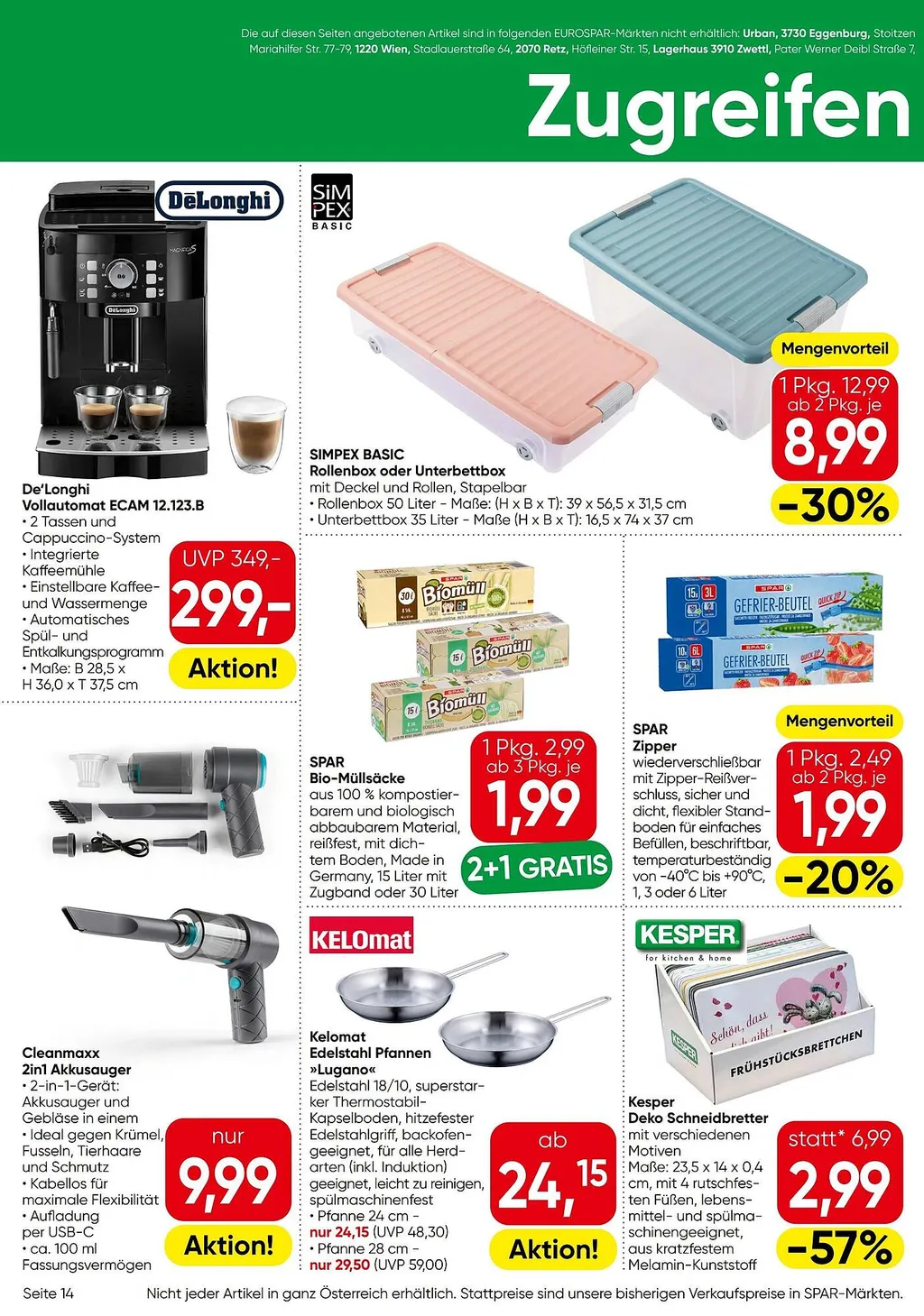 Eurospar Flugblatt ab 10.09.2026 (Donnerstag)