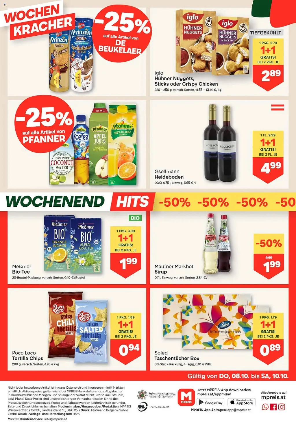 MPreis Flugblatt ab 08.10.2026 (Donnerstag)