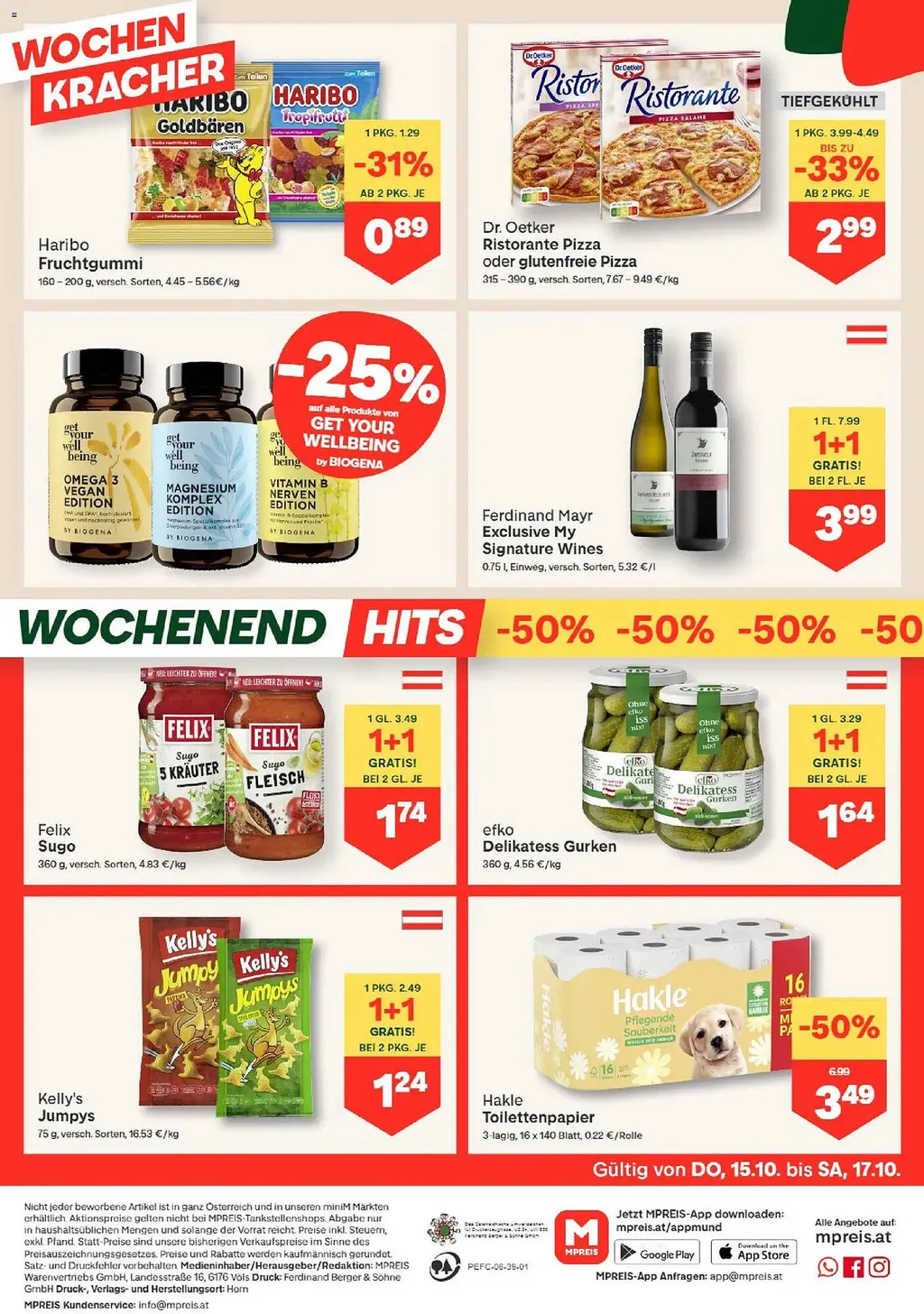 MPreis Flugblatt ab 15.10.2026 (Donnerstag)