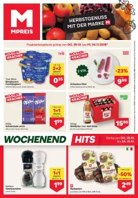 MPreis Flugblatt ab 29.10.2026 (Donnerstag)