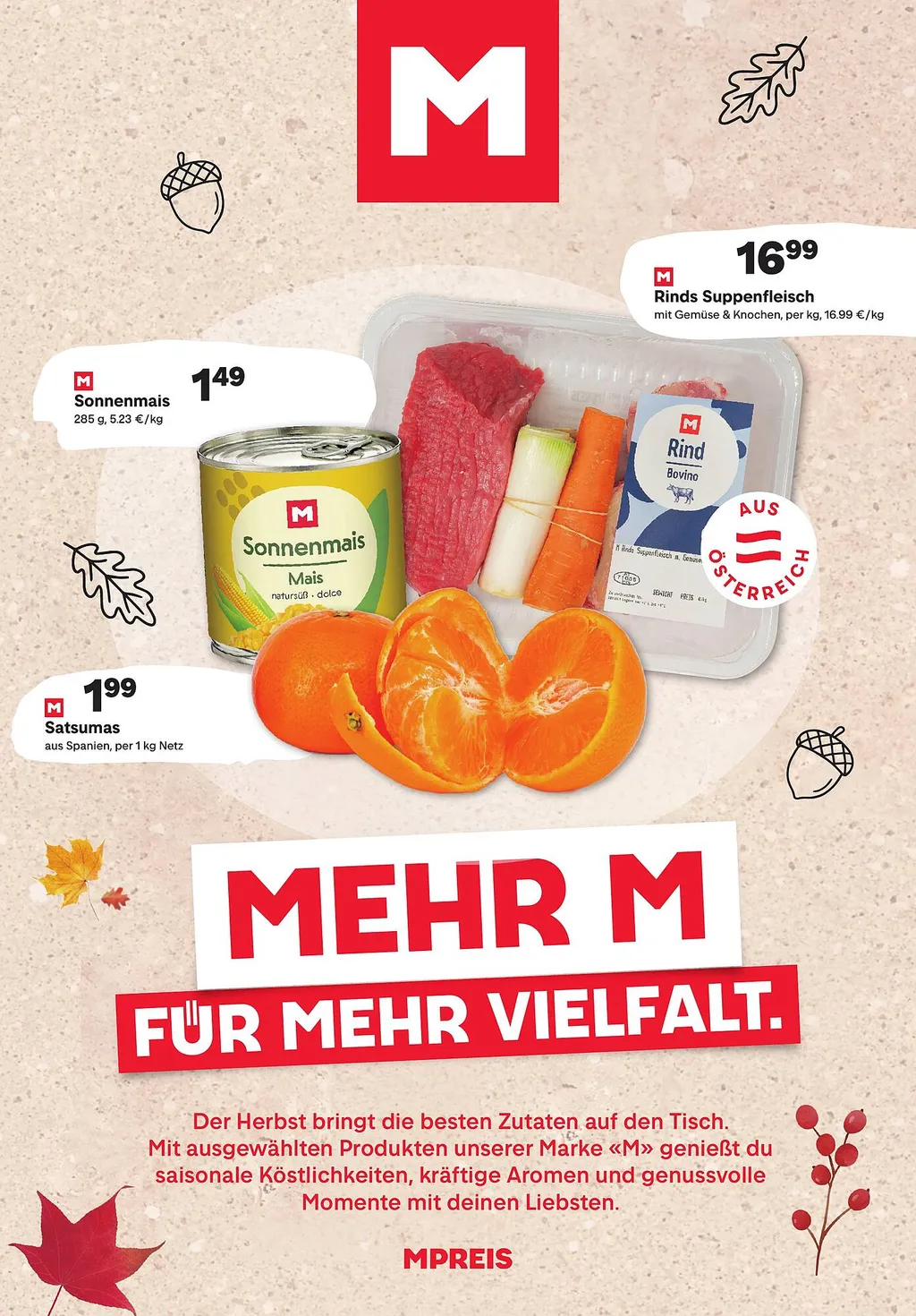 MPreis Flugblatt ab 29.10.2026 (Donnerstag)