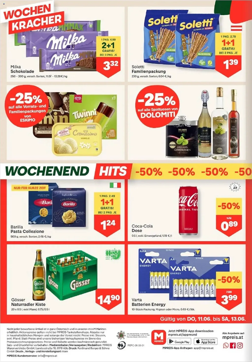 MPreis Flugblatt ab 11.06.2026 (Donnerstag)