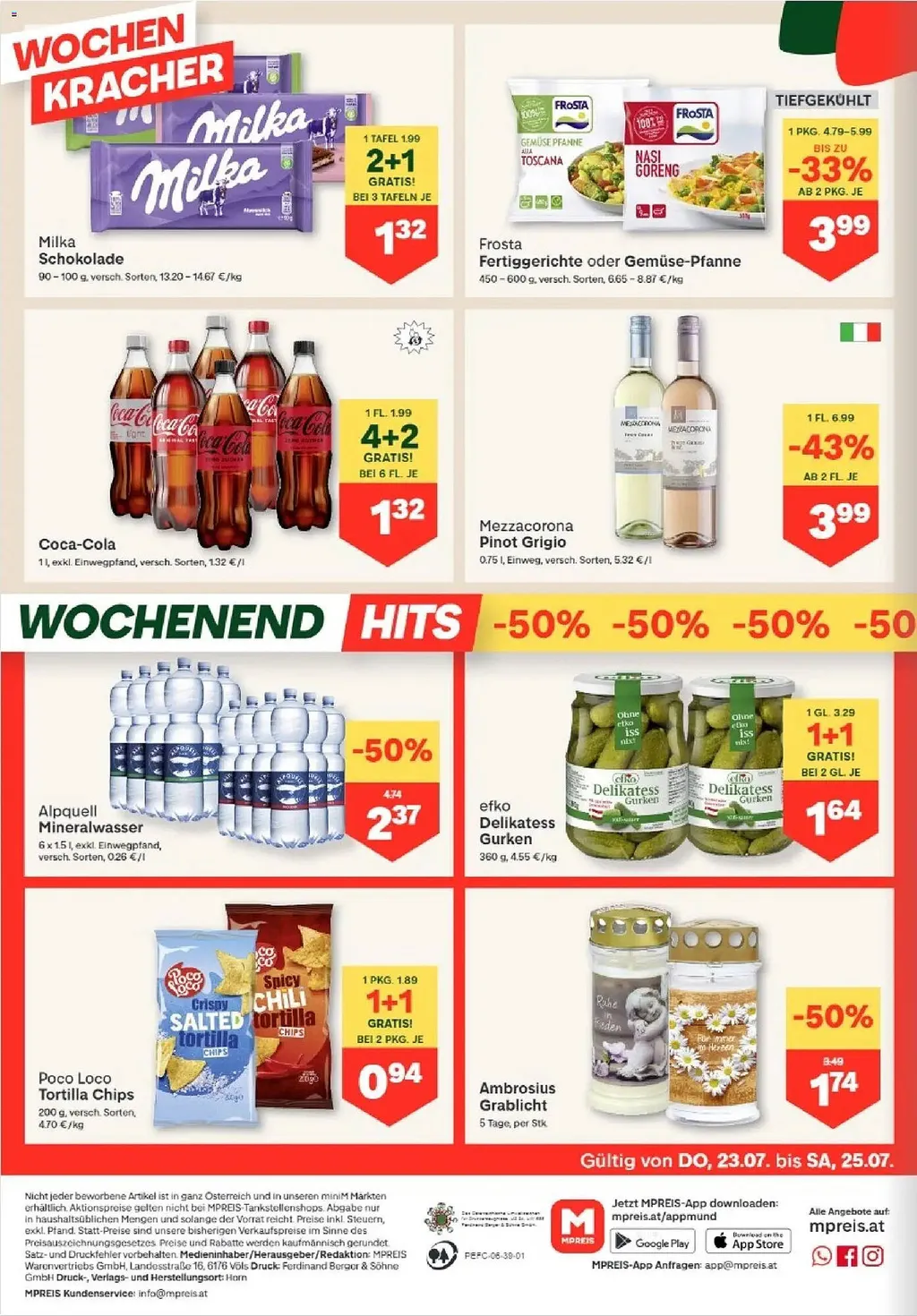 MPreis Flugblatt ab 23.07.2026 (Donnerstag)