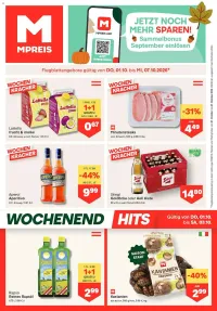 MPreis Flugblatt ab 01.10.2026 (Donnerstag)