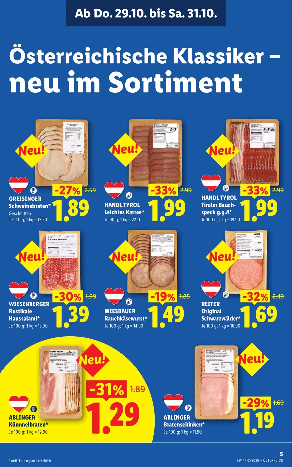 Lidl Flugblatt ab 29.10.2026 (Donnerstag)