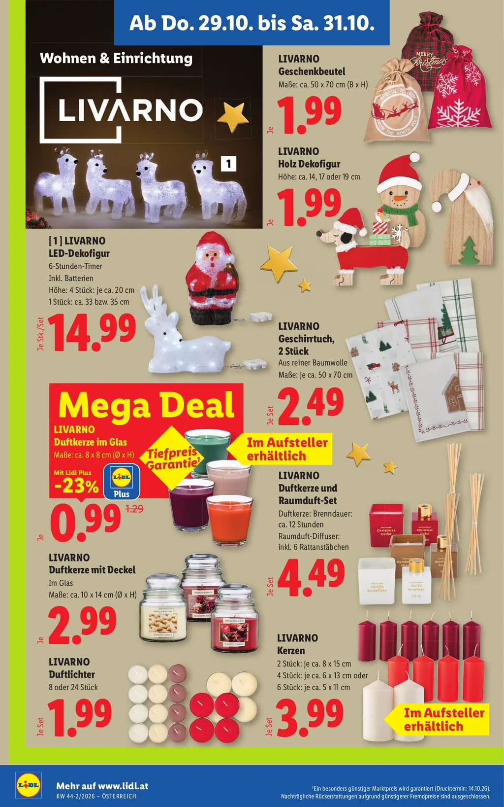 Lidl Flugblatt ab 29.10.2026 (Donnerstag)