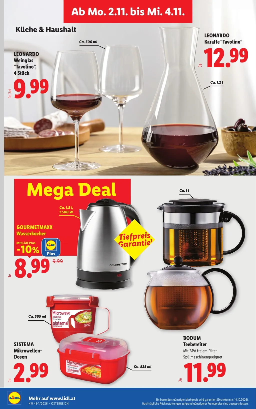 Lidl Flugblatt ab 29.10.2026 (Donnerstag)