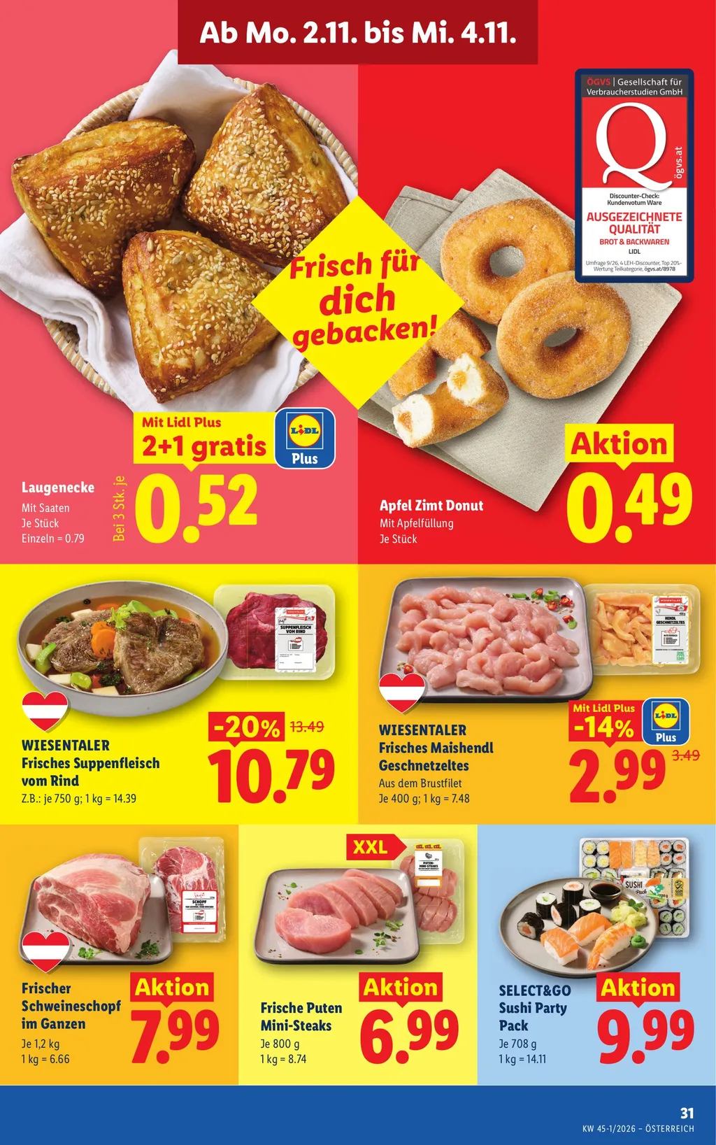 Lidl Flugblatt ab 29.10.2026 (Donnerstag)