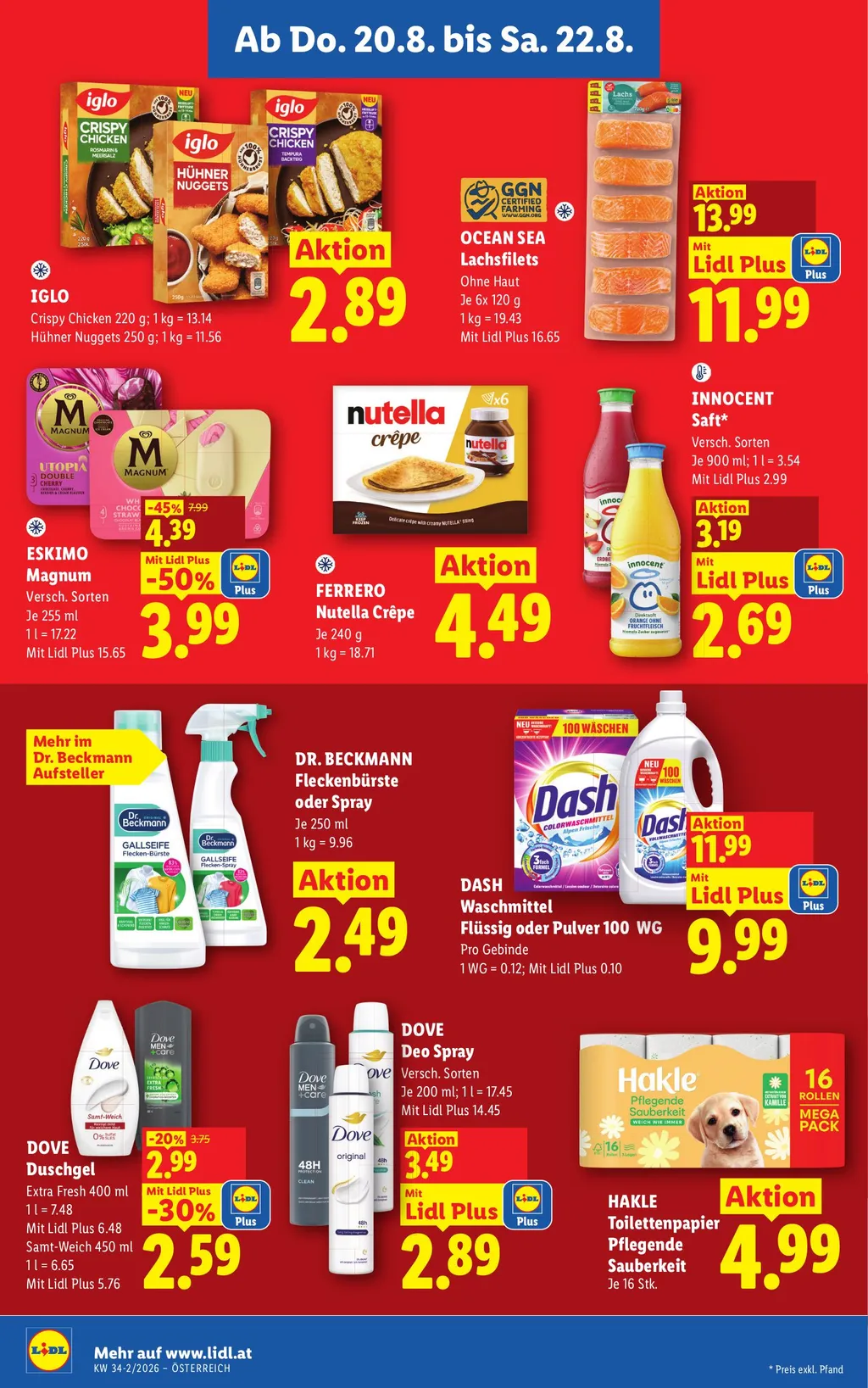 Lidl Flugblatt ab 20.08.2026 (Donnerstag)