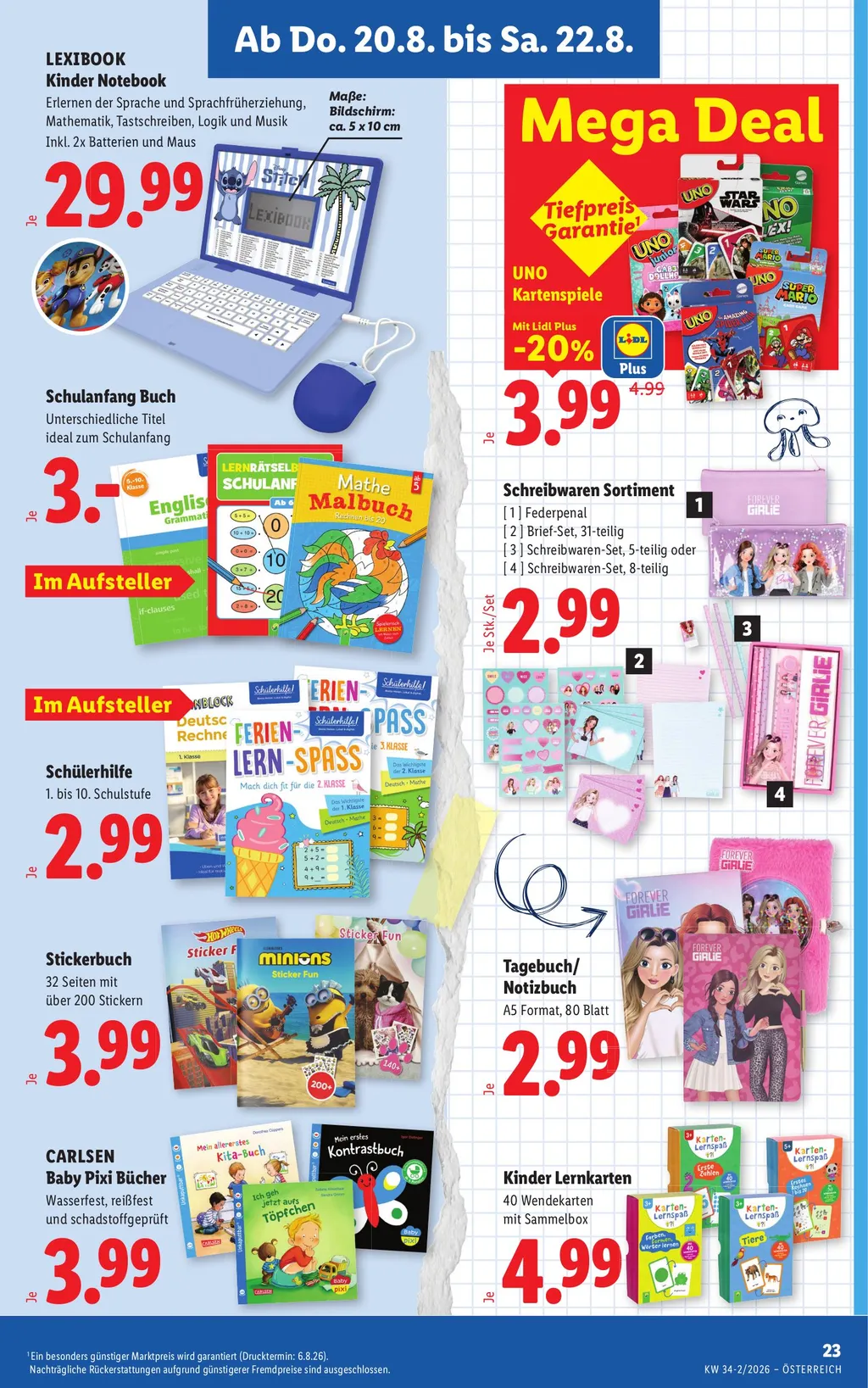 Lidl Flugblatt ab 20.08.2026 (Donnerstag)