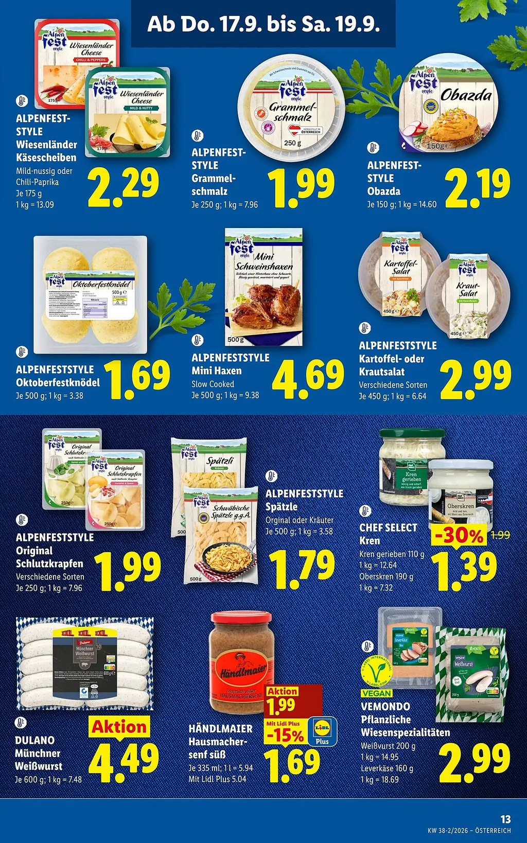 Lidl Flugblatt ab 17.09.2026 (Donnerstag)