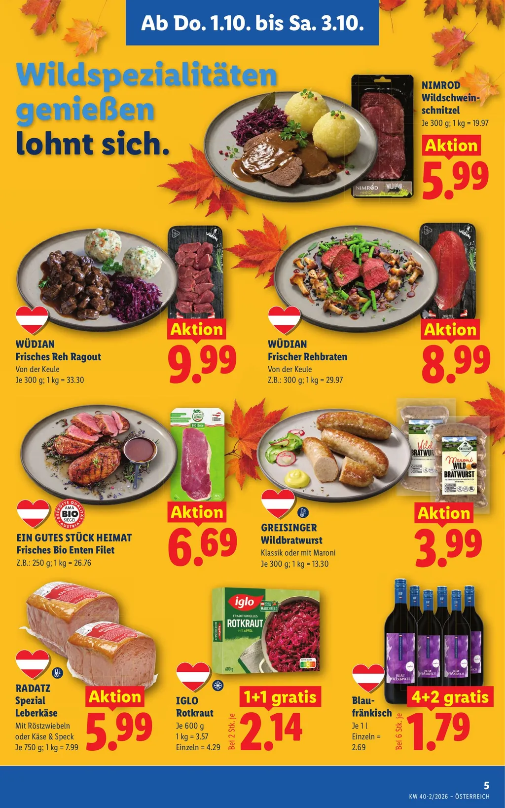 Lidl Flugblatt ab 01.10.2026 (Donnerstag)