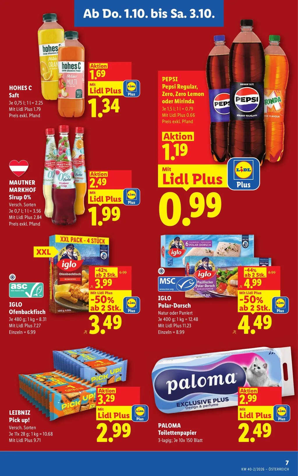 Lidl Flugblatt ab 01.10.2026 (Donnerstag)