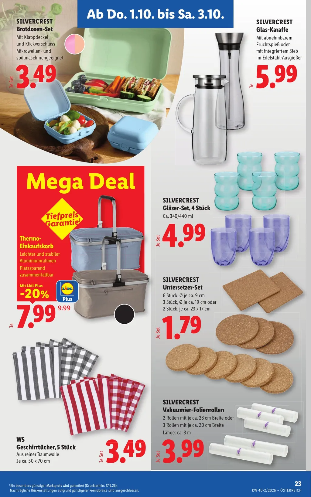 Lidl Flugblatt ab 01.10.2026 (Donnerstag)