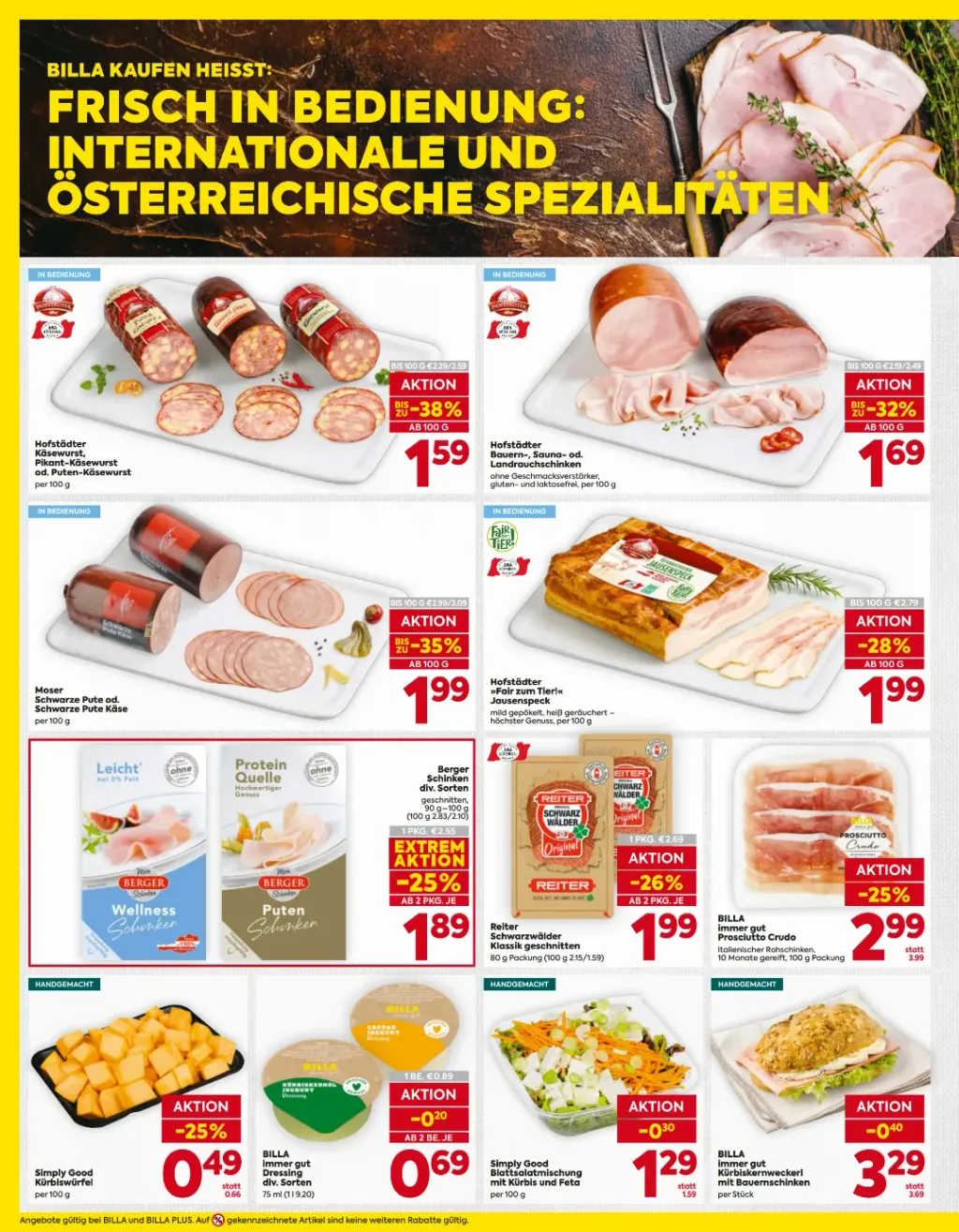 Billa Flugblatt ab 08.10.2026 (Donnerstag)