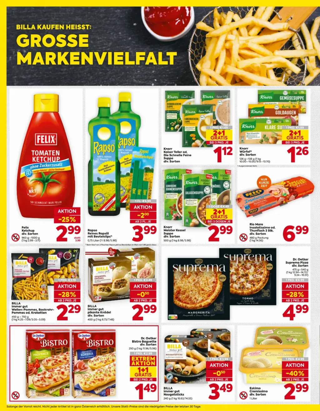 Billa Flugblatt ab 08.10.2026 (Donnerstag)