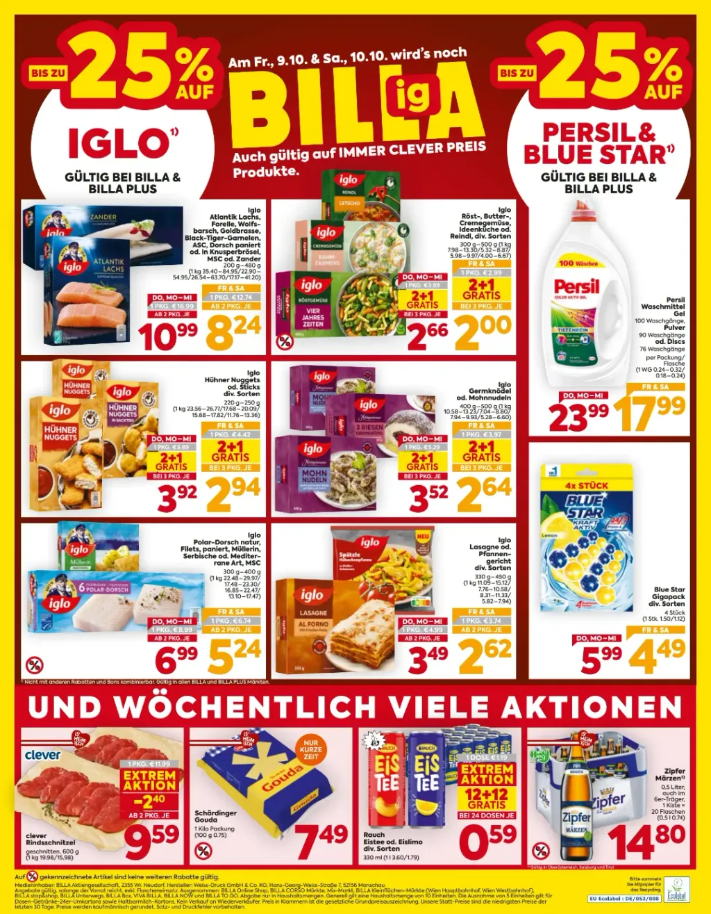 Billa Flugblatt ab 08.10.2026 (Donnerstag)
