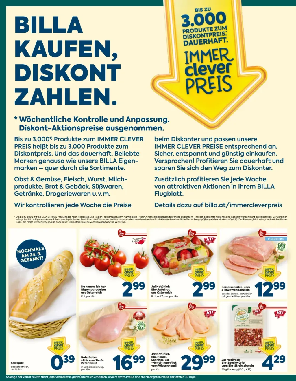Billa Plus Flugblatt ab 08.10.2026 (Donnerstag)