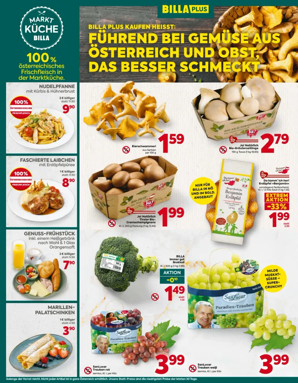 Billa Plus Flugblatt ab 08.10.2026 (Donnerstag)