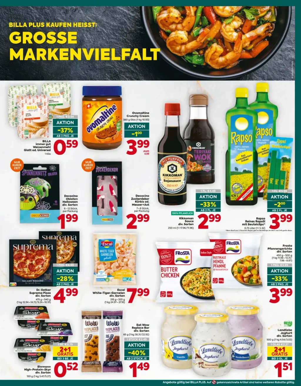Billa Plus Flugblatt ab 08.10.2026 (Donnerstag)