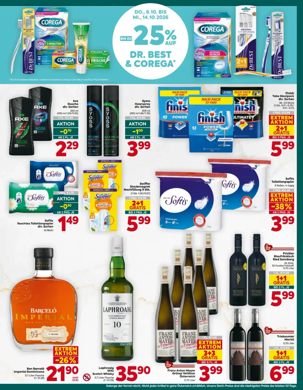 Billa Plus Flugblatt ab 08.10.2026 (Donnerstag)