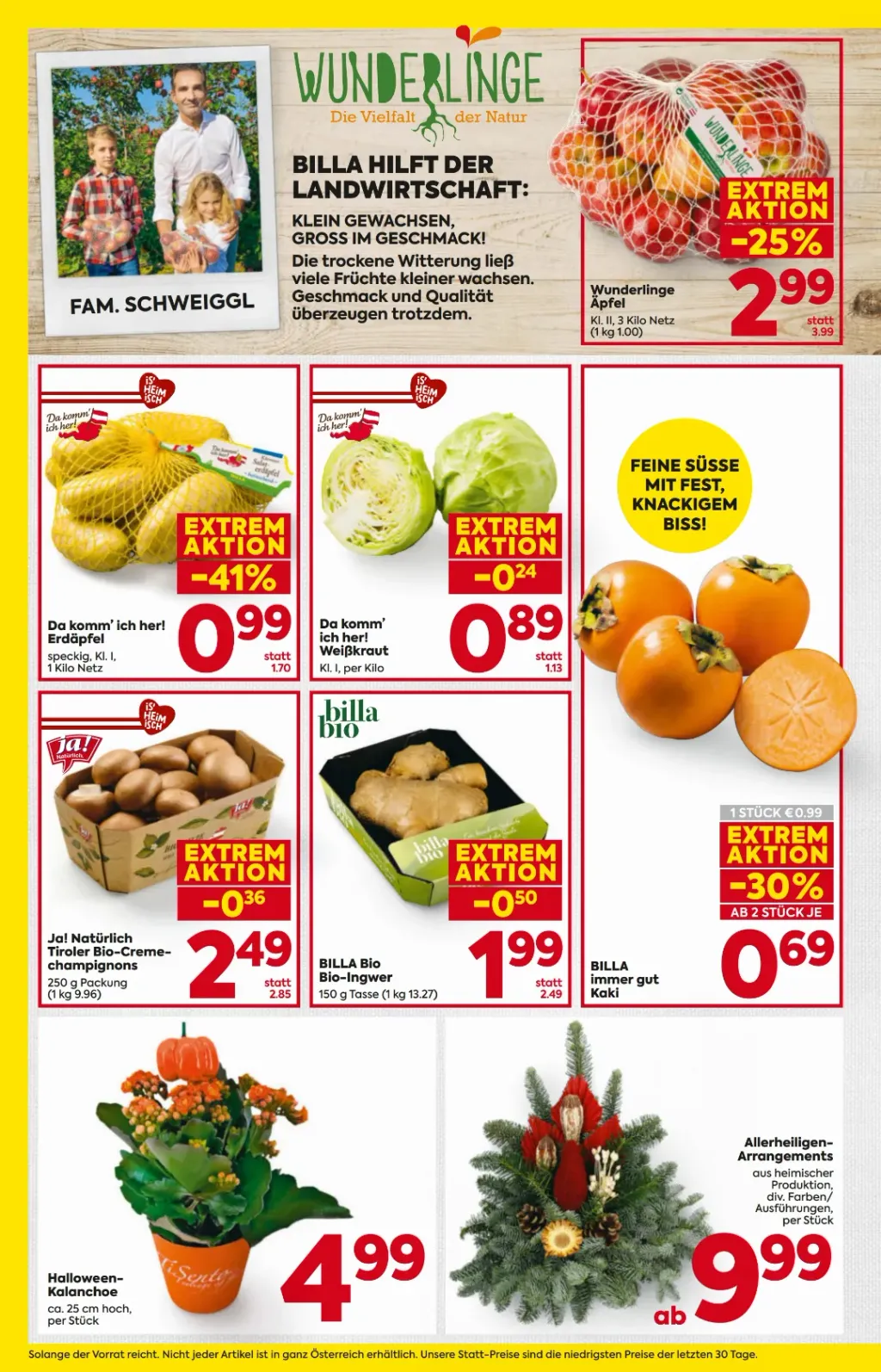 Billa Flugblatt ab 22.10.2026 (Donnerstag)
