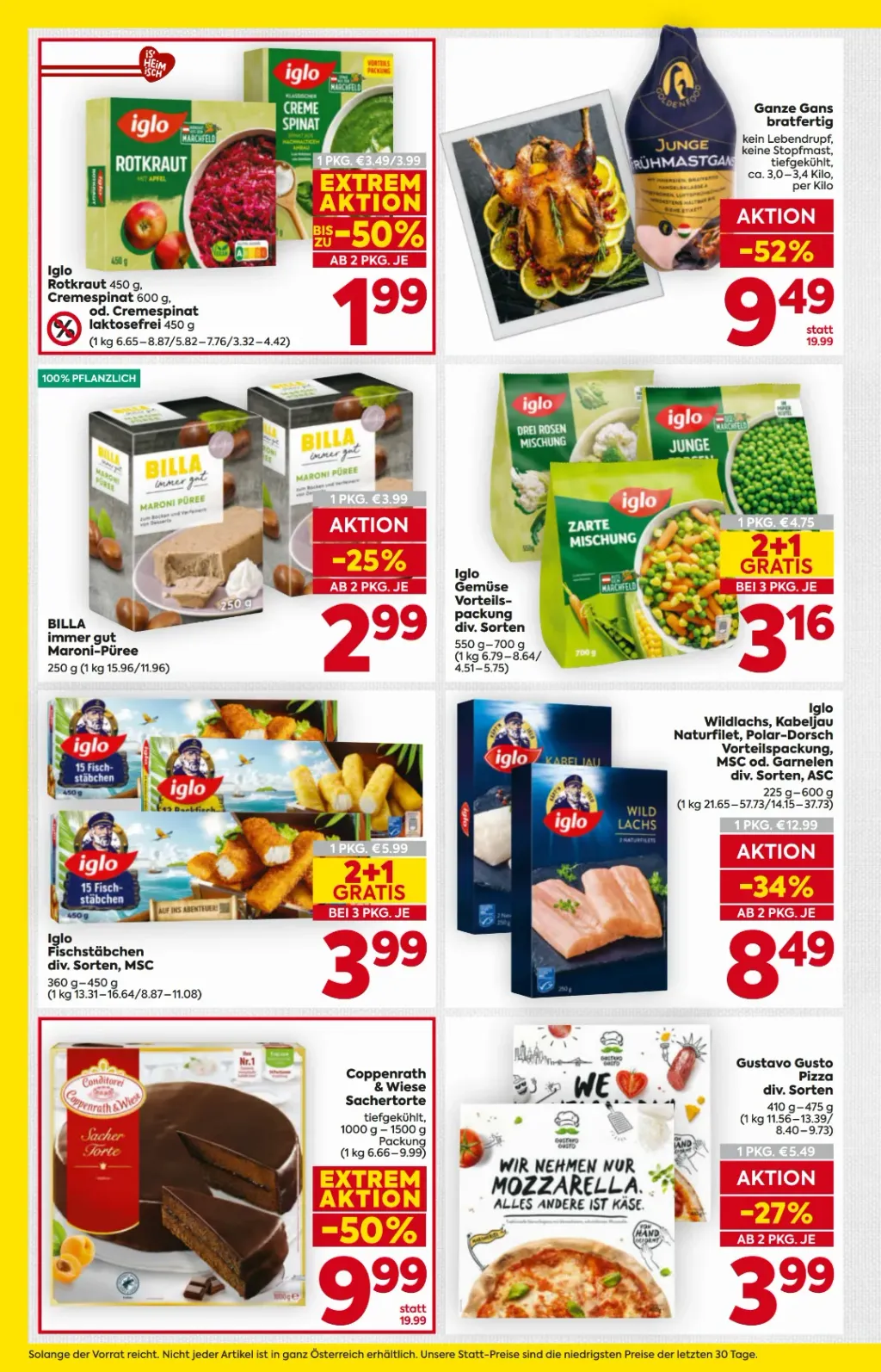 Billa Flugblatt ab 22.10.2026 (Donnerstag)