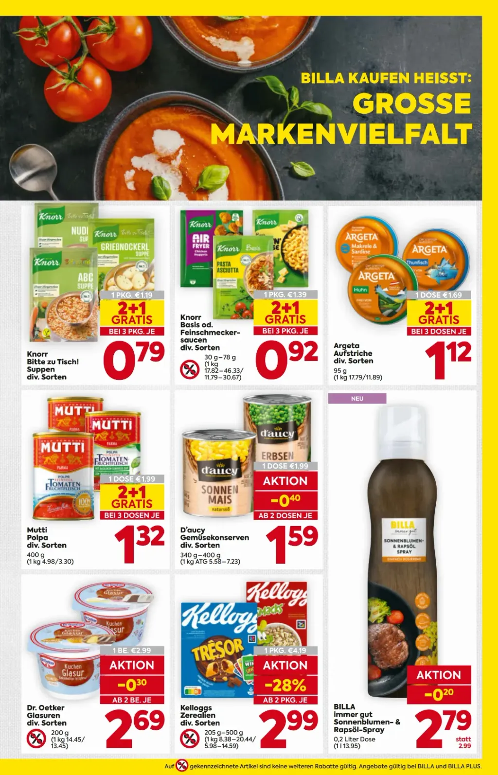 Billa Flugblatt ab 22.10.2026 (Donnerstag)