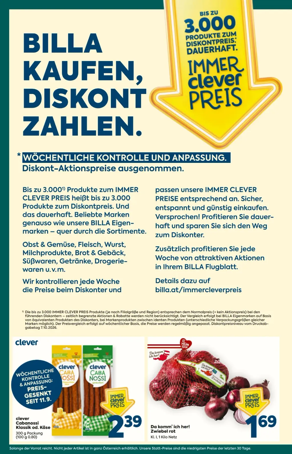 Billa Plus Flugblatt ab 22.10.2026 (Donnerstag)