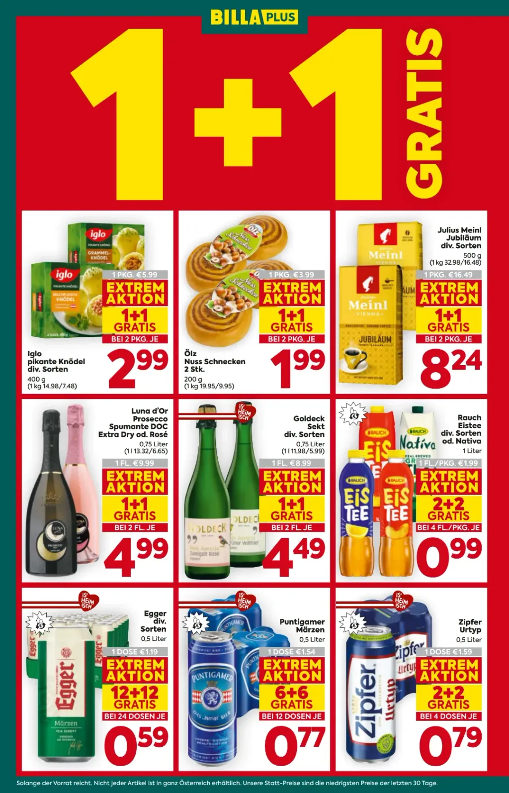 Billa Plus Flugblatt ab 22.10.2026 (Donnerstag)