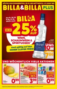 Billa Flugblatt ab 29.10.2026 (Donnerstag)
