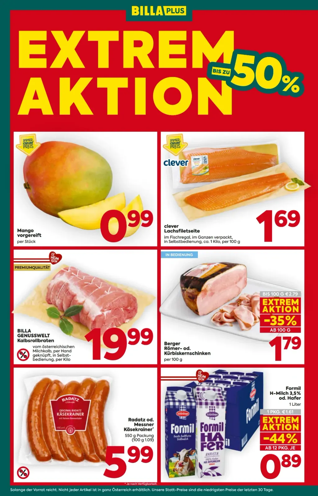 Billa Plus Flugblatt ab 29.10.2026 (Donnerstag)