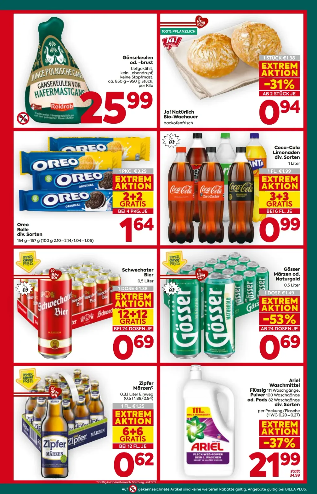 Billa Plus Flugblatt ab 29.10.2026 (Donnerstag)