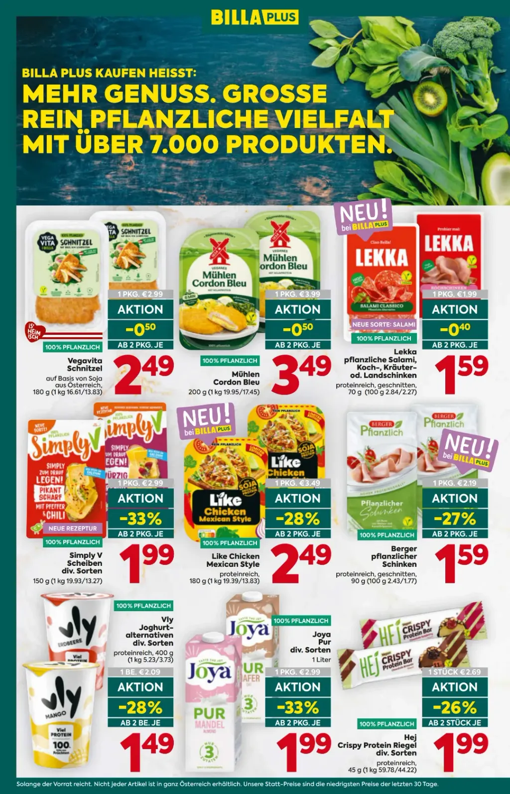 Billa Plus Flugblatt ab 29.10.2026 (Donnerstag)