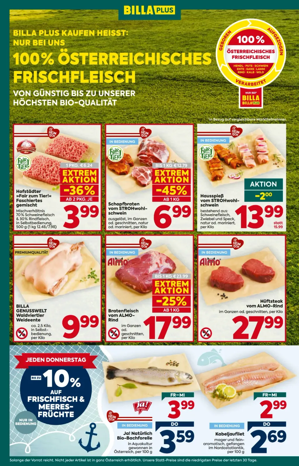 Billa Plus Flugblatt ab 29.10.2026 (Donnerstag)
