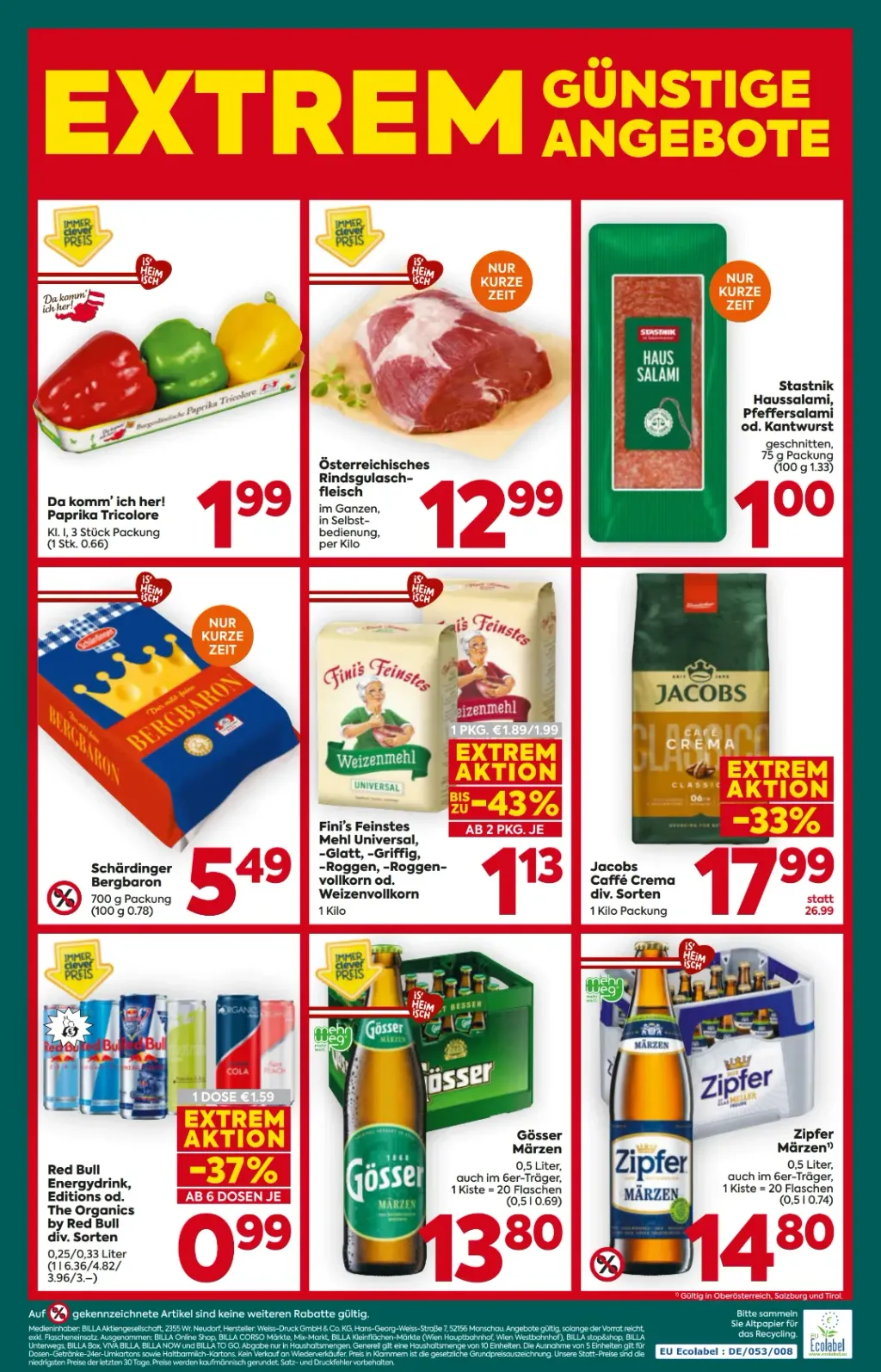 Billa Plus Flugblatt ab 29.10.2026 (Donnerstag)