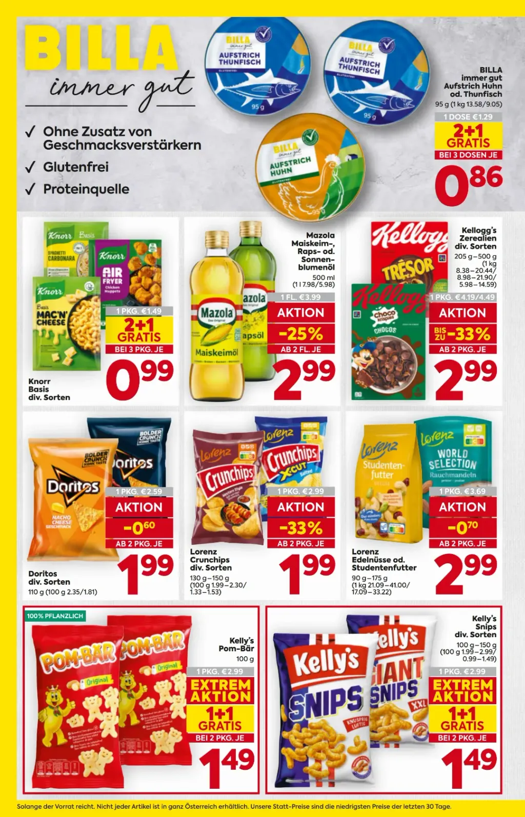 Billa Flugblatt ab 18.06.2026 (Donnerstag)