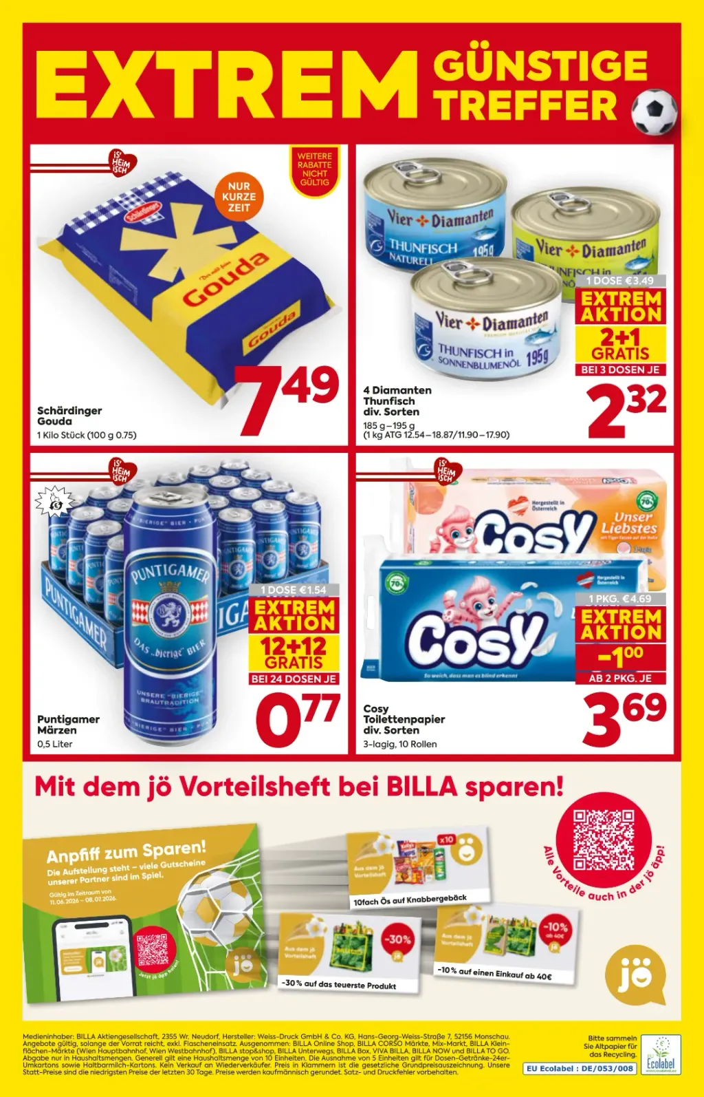 Billa Flugblatt ab 18.06.2026 (Donnerstag)