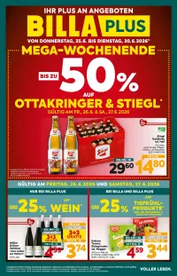 Billa Plus Flugblatt ab 25.06.2026 (Donnerstag)